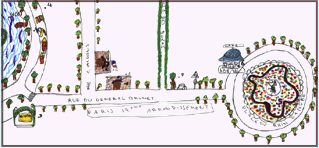 PLAN DES ALENTOURS DE L'ECOLE ETHNOKIDS