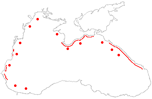 Cystoseira crinita areal